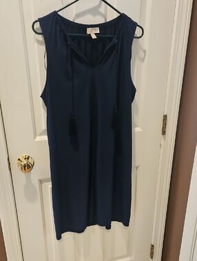 MICHAEL Michael Kors Navy V-Neck Sleeveless Dress